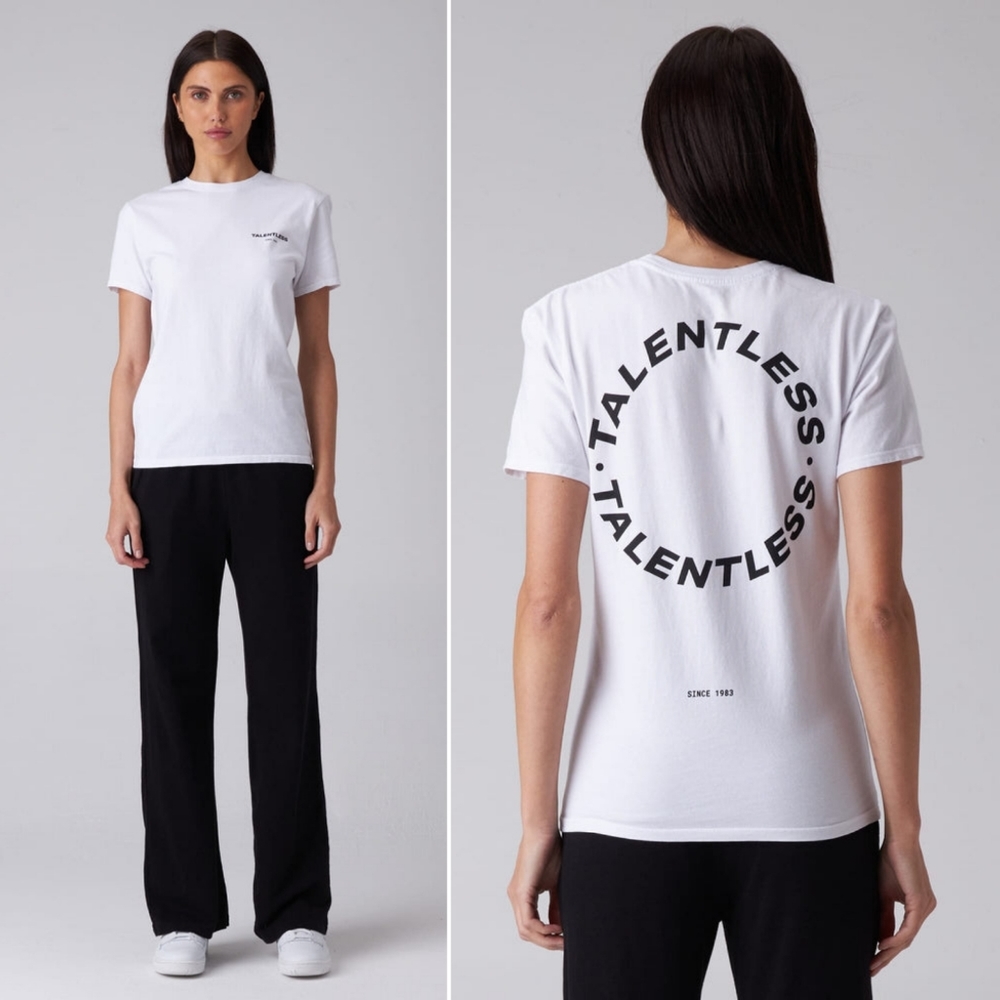 🆕️ Talentless Circle Logo Tee in White